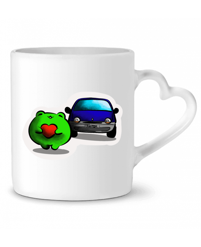 Mug coeur Grenouille et twingo 1 par L’atelier Immobile 