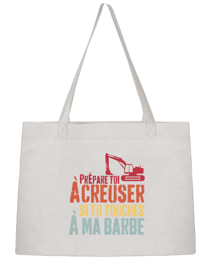 Sac Shopping Papa barbu barbe mari cool cadeau par zouhair