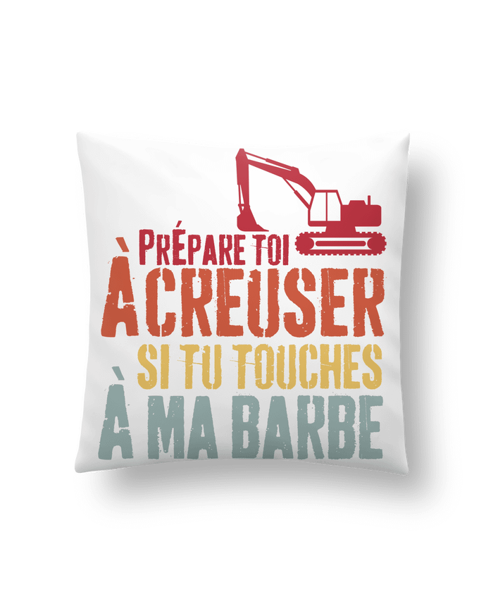 Coussin Papa barbu barbe mari cool cadeau par zouhair