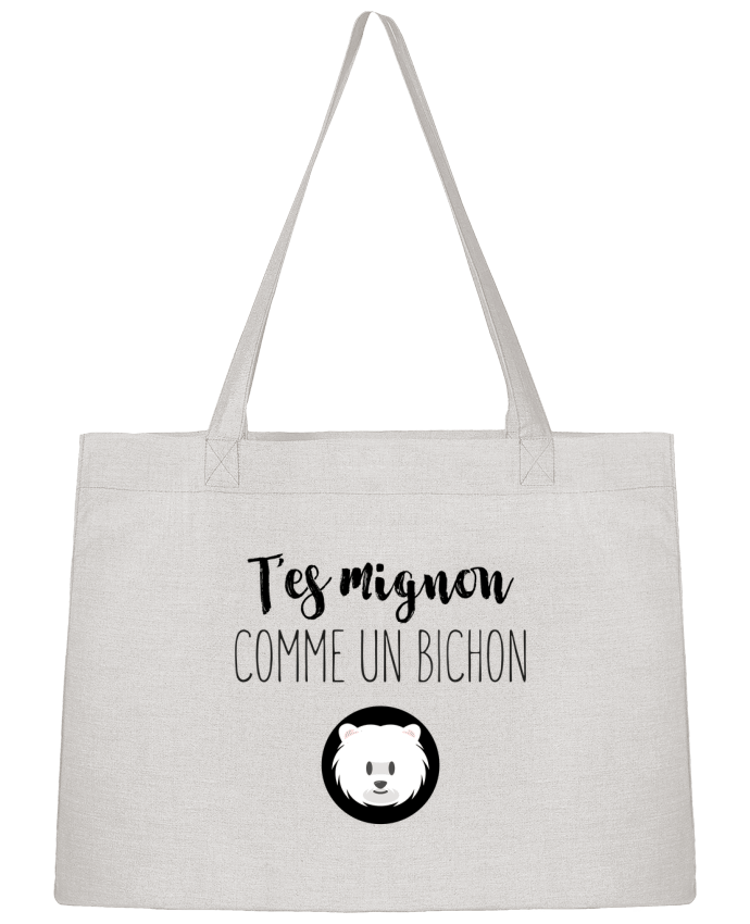 Sac Shopping T'es mignon comme un bichon par tunetoo