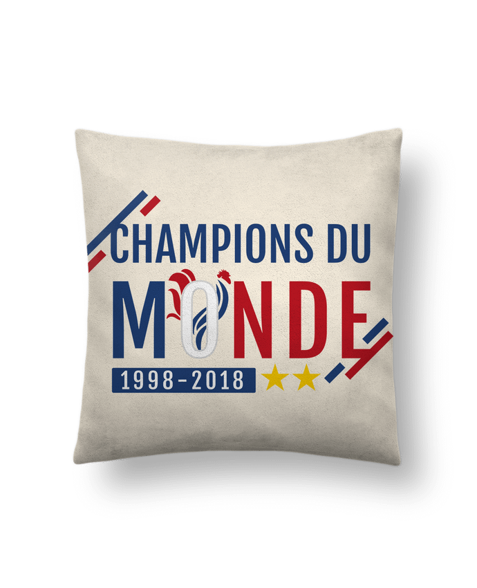 Cushion suede touch 45 x 45 cm Champions du monde by Treiicy