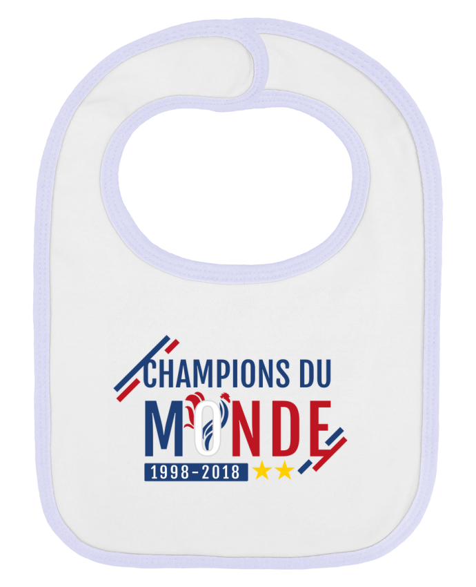 Bavoir bébé uni Champions du monde par Treiicy
