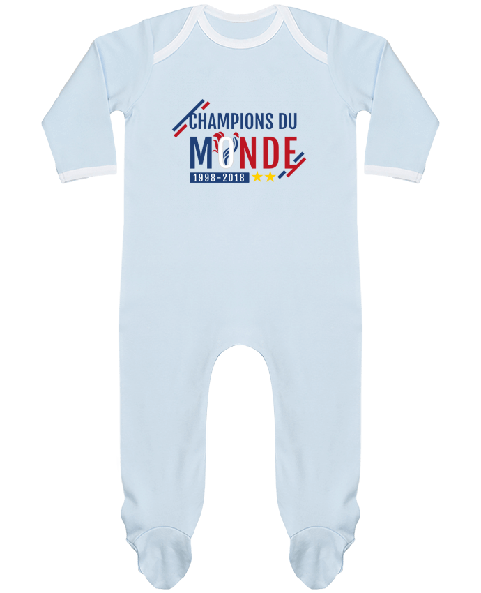 Baby Sleeper long sleeves Contrast Champions du monde by Treiicy