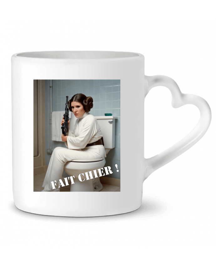 Mug coeur Princesse Leia par TiA