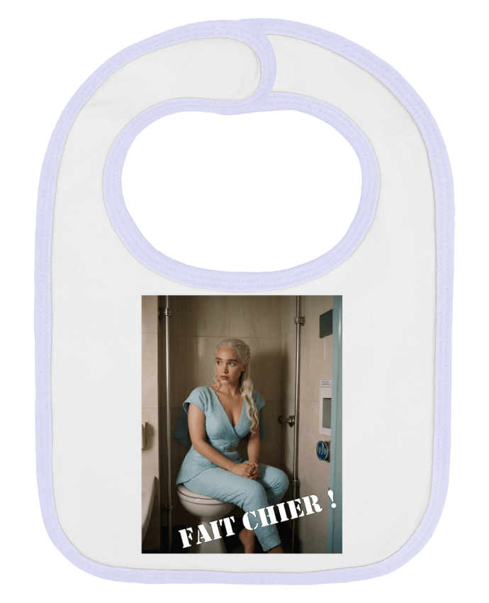Bavoir bébé uni Daenerys par TiA