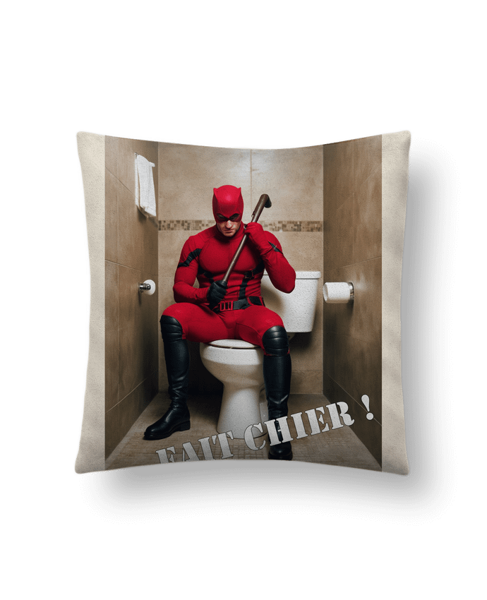 Coussin suédine Dardevil par TiA