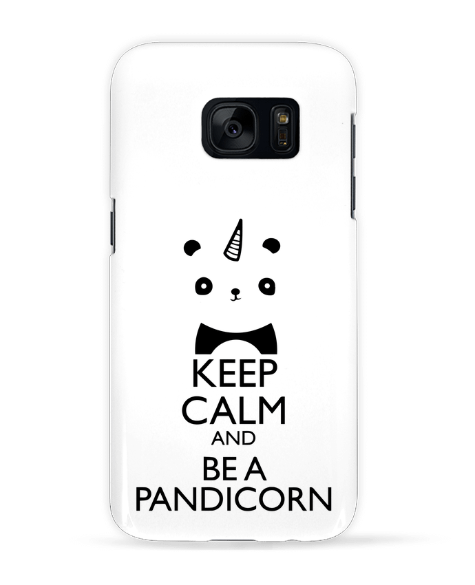 Case 3D Samsung Galaxy S7 keep calm and be a Pandicorn by tunetoo