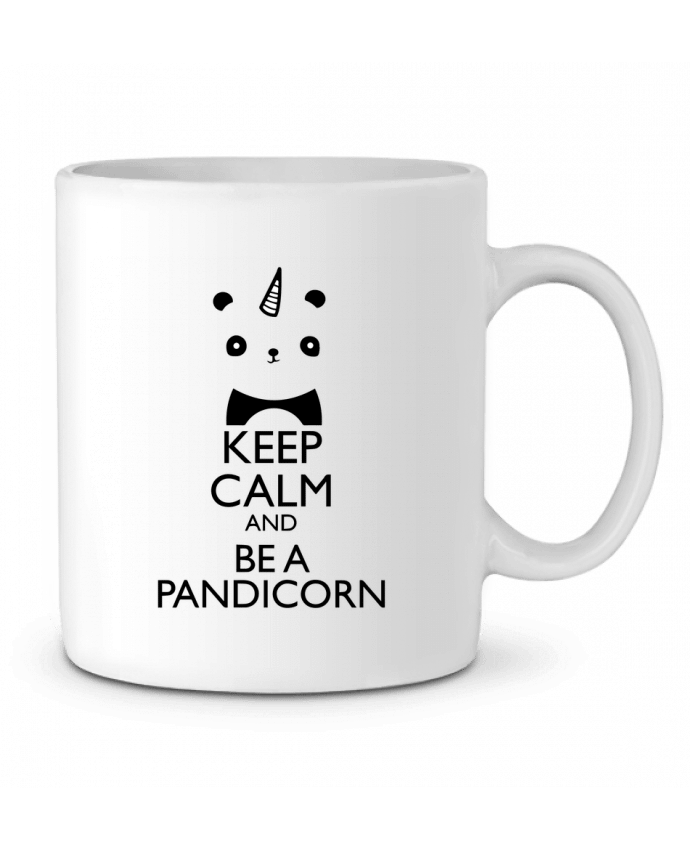 Ceramic Mug keep calm and be a Pandicorn by tunetoo