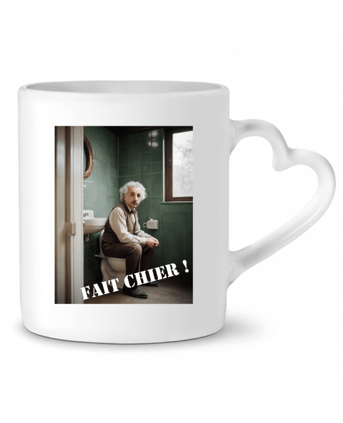 Mug coeur Albert Einstein par TiA