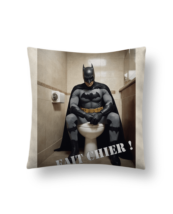 Coussin suédine Batman par TiA