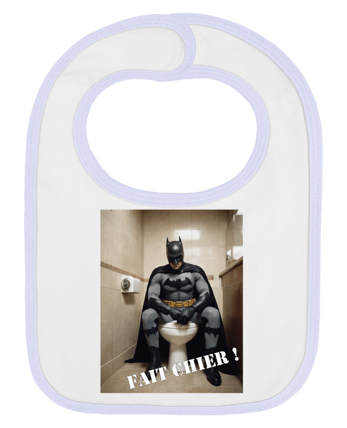 Bavoir bébé uni Batman par TiA