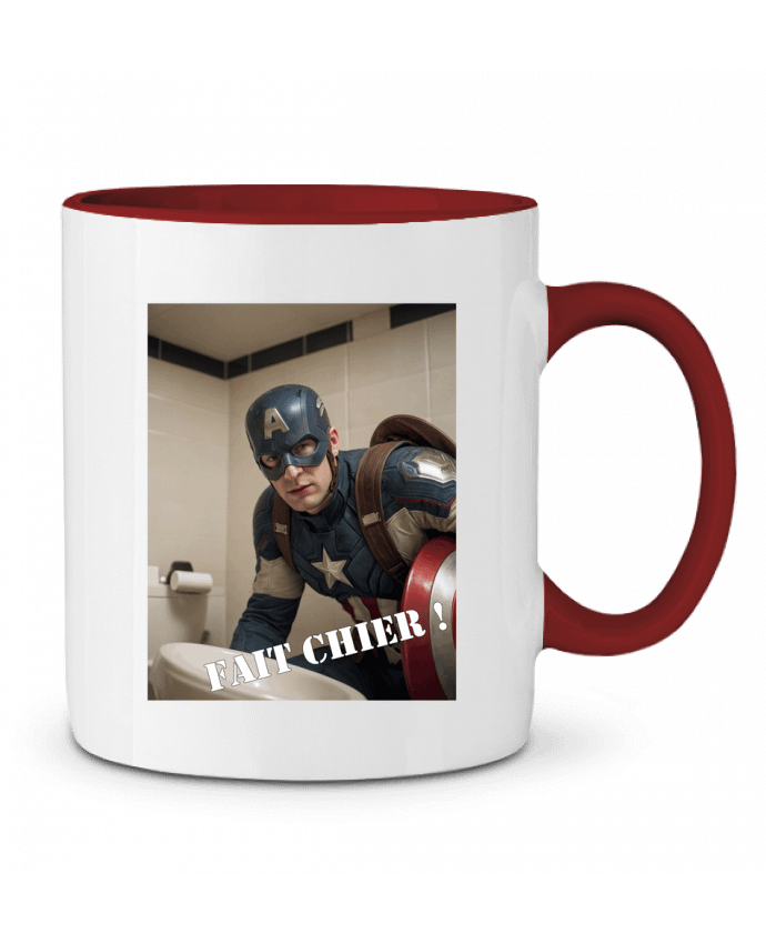 Mug bicolore Capitaine America TiA