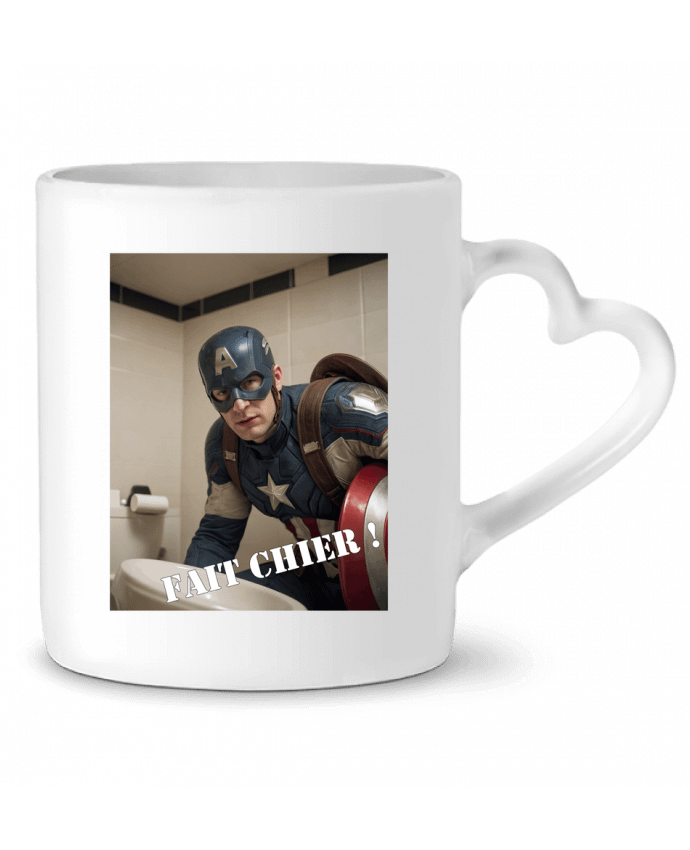 Mug coeur Capitaine America par TiA