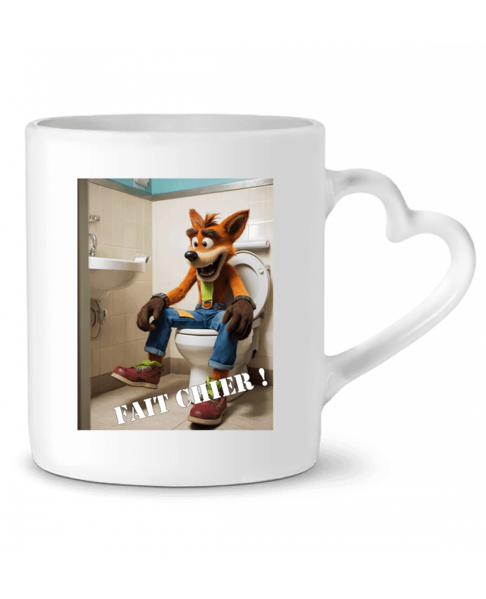 Mug coeur Crash bandicoot par TiA