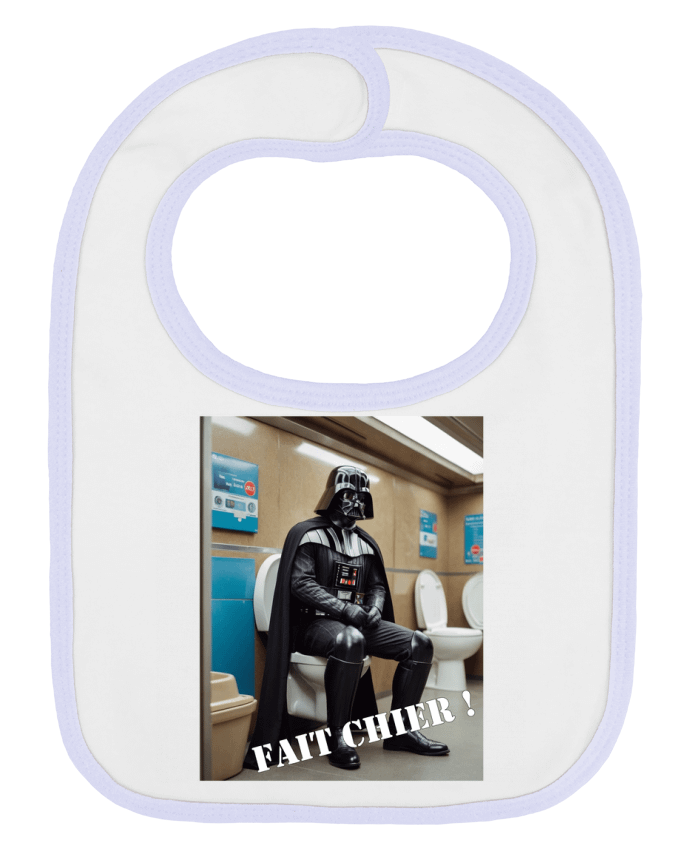 Baby Bib plain and contrast Dark Vador by TiA