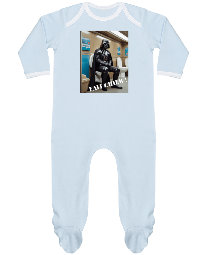 Baby Sleeper long sleeves Contrast Dark Vador by TiA
