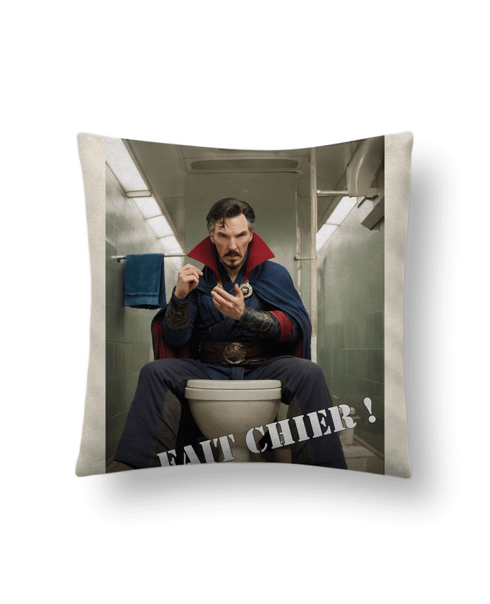 Coussin suédine Docteur Strange par TiA