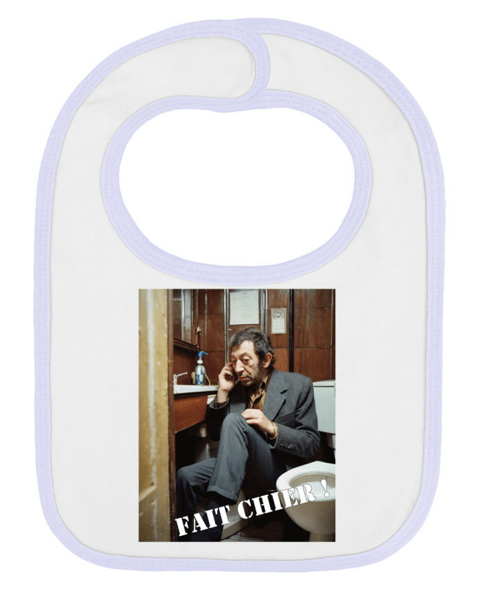 Bavoir bébé uni Serge Gainsbourg par TiA