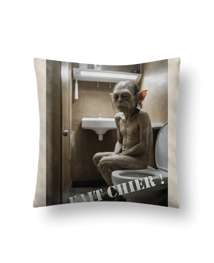 Coussin suédine Gollum par TiA