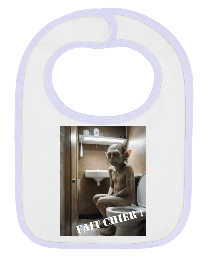 Bavoir bébé uni Gollum par TiA