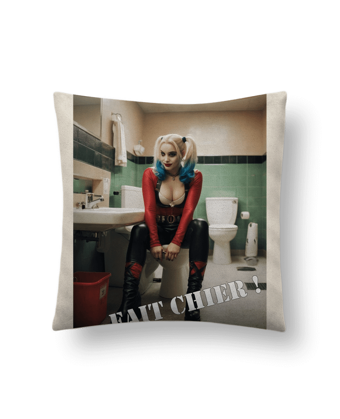 Coussin suédine Harley Quinn par TiA