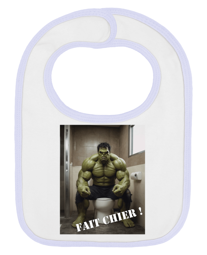 Bavoir bébé uni Hulk par TiA