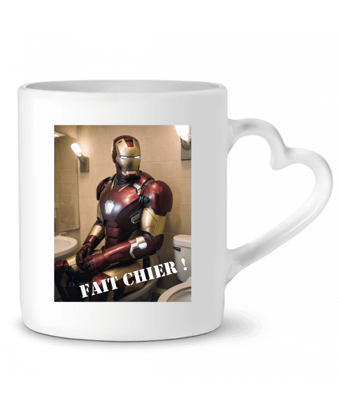 Mug coeur Iron Man par TiA