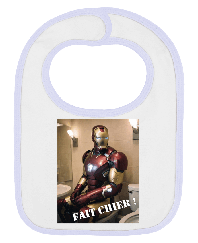 Bavoir bébé uni Iron Man par TiA