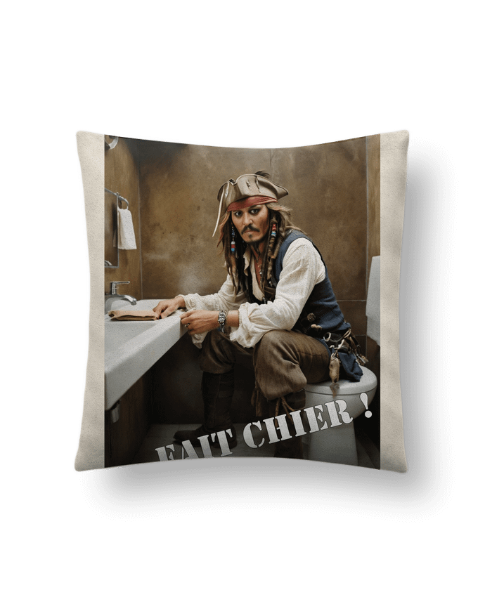 Coussin suédine Jack Sparrow par TiA