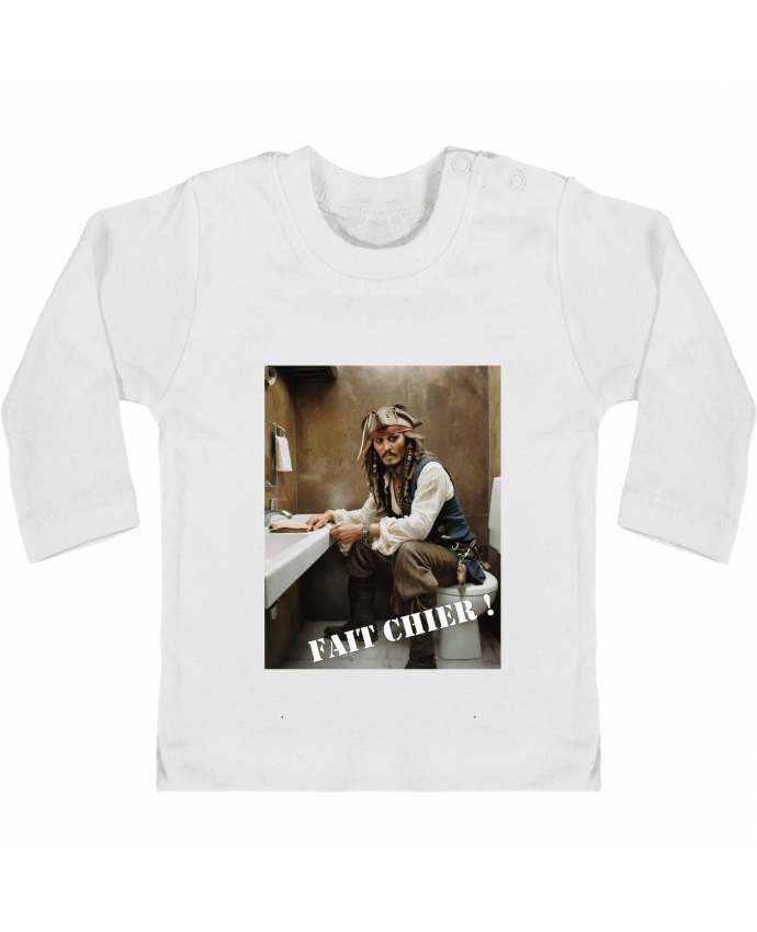 T-shirt bébé Jack Sparrow manches longues du designer TiA