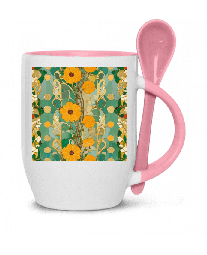  Tasse cuillère flowers art nouveau par Livelyart77