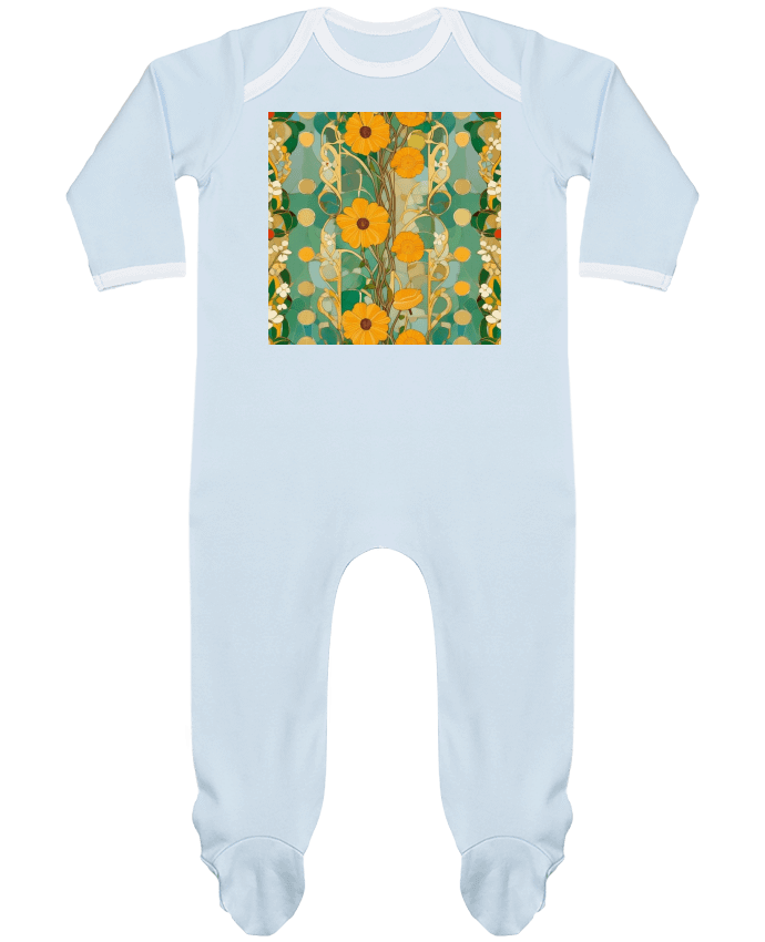 Body Pyjama Bébé flowers art nouveau par Livelyart77