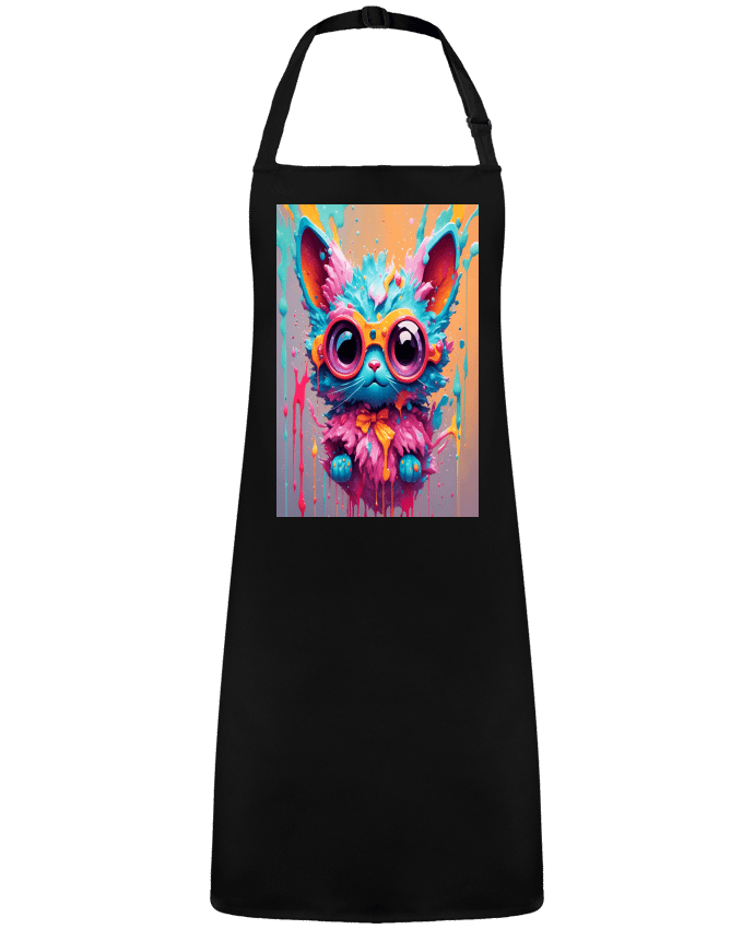 Tablier Cute cat with paint par  matlmn01