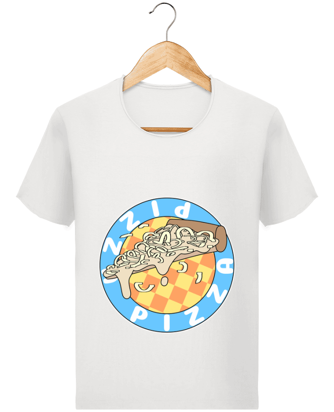  T-shirt Homme vintage Illustrated Pizza Logo par Loon