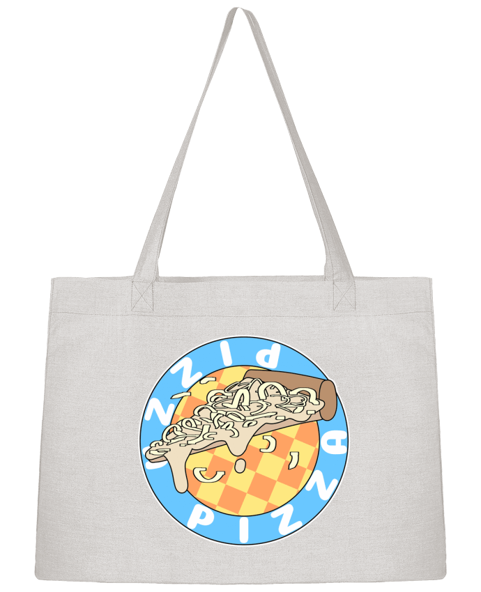 Sac Shopping Illustrated Pizza Logo par Loon