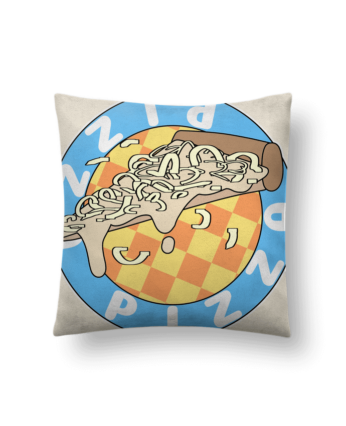 Coussin suédine Illustrated Pizza Logo par Loon