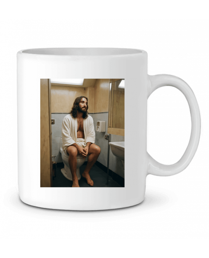 Mug  Jesus sur les toilettes par TiA