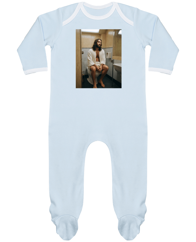 Body Pyjama Bébé Jesus sur les toilettes par TiA