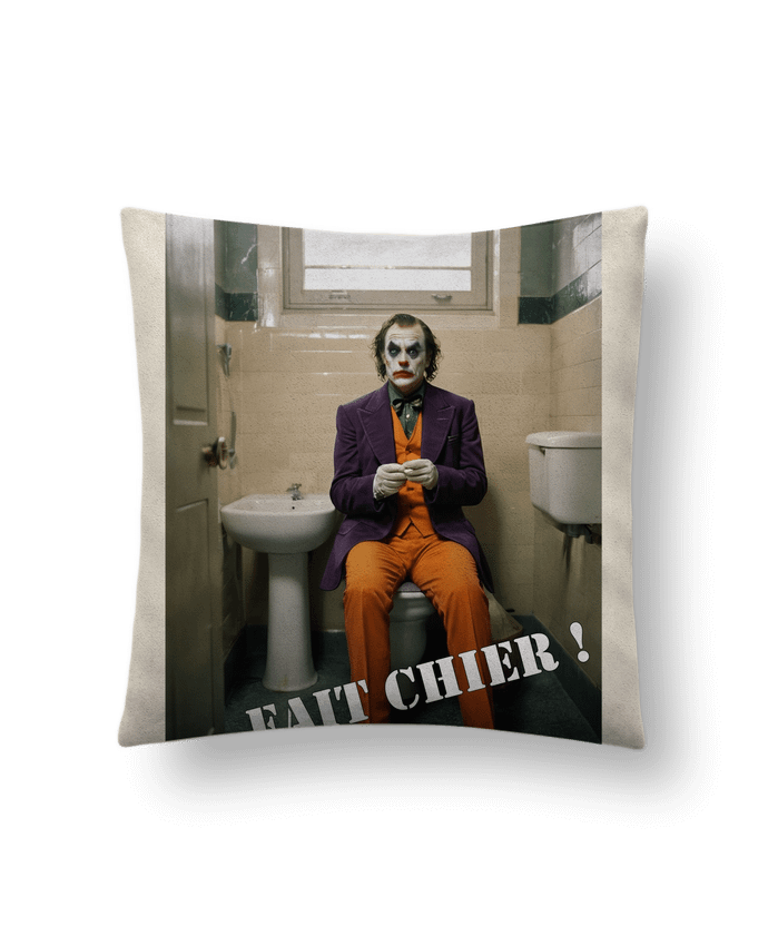 Coussin suédine Joker par TiA