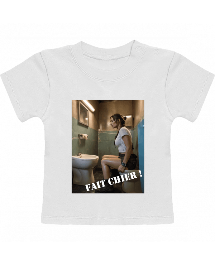 T-shirt bébé Lara Croft manches courtes du designer TiA