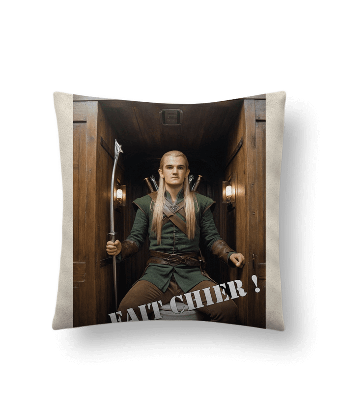 Coussin suédine Legolas par TiA