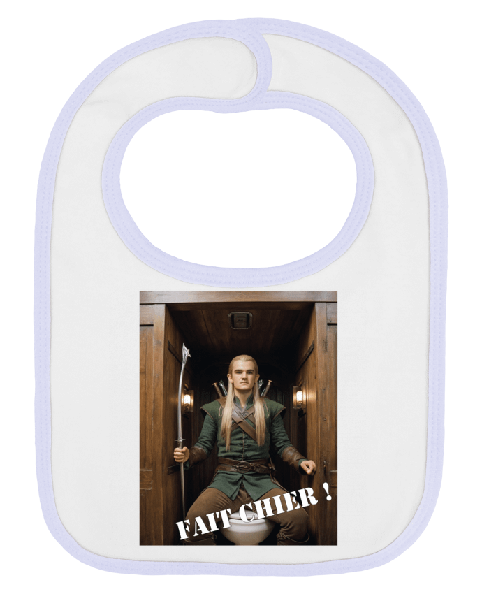 Bavoir bébé uni Legolas par TiA