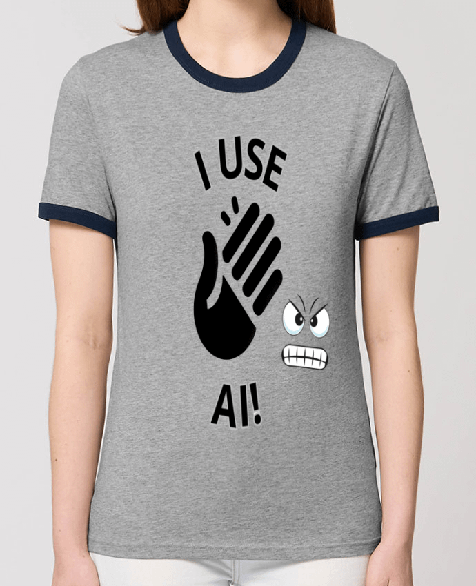 T-shirt INTELLIGENCE ARTIFICIELLE MOTIF NOIR ET BLANC par LIAMRIVIERART