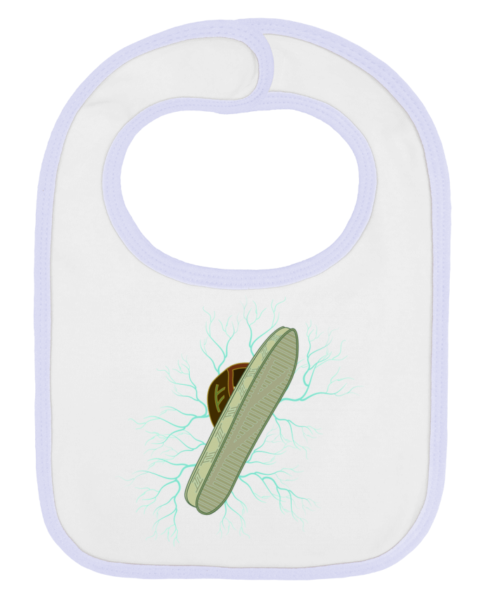 Bavoir bébé uni CHANCLA par Santiaguen