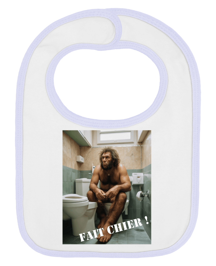 Bavoir bébé uni Neandertal par TiA