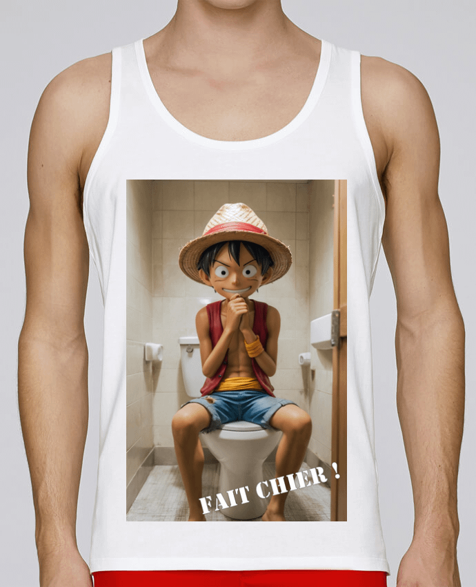 Débardeur homme Luffy de One Piece par TiA 100% coton bio