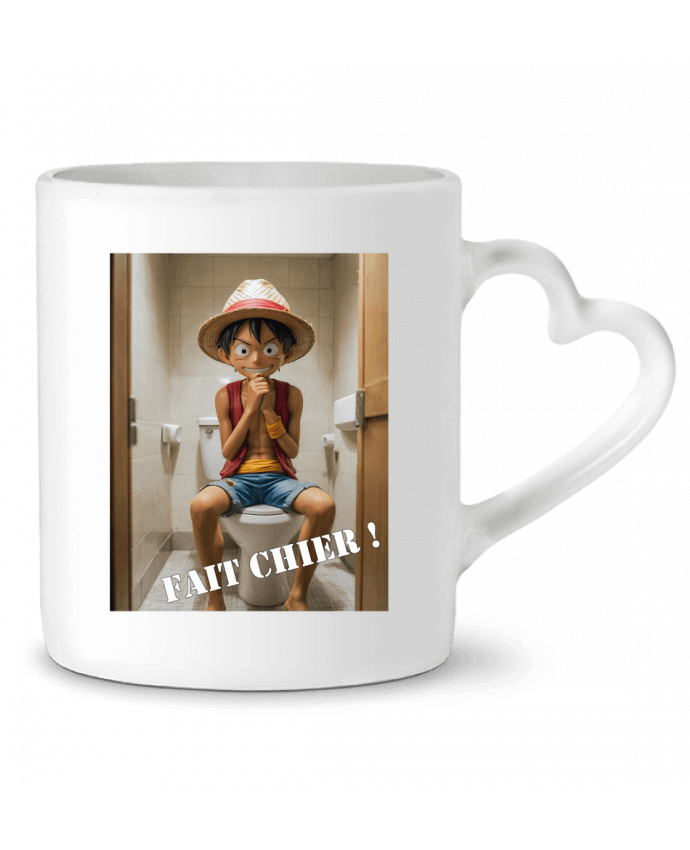 Mug coeur Luffy de One Piece par TiA