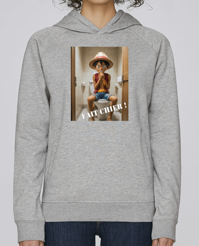 Sweat capuche femme Luffy de One Piece par TiA