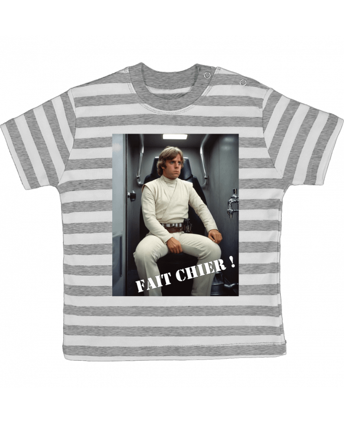 Tee-shirt bébé à rayures Luke Skywalker par TiA