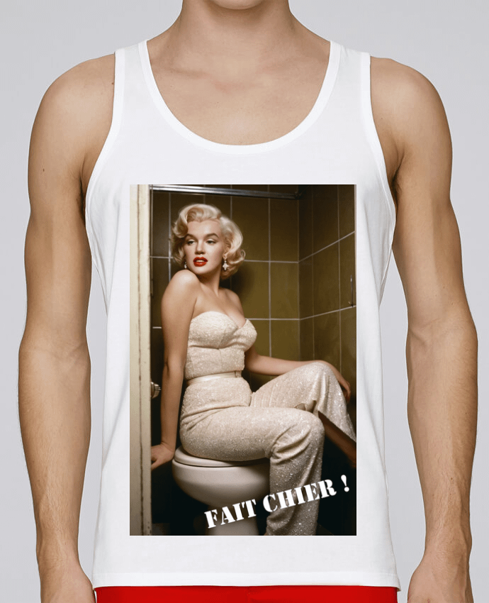 Débardeur homme Marylin Monroe par TiA 100% coton bio